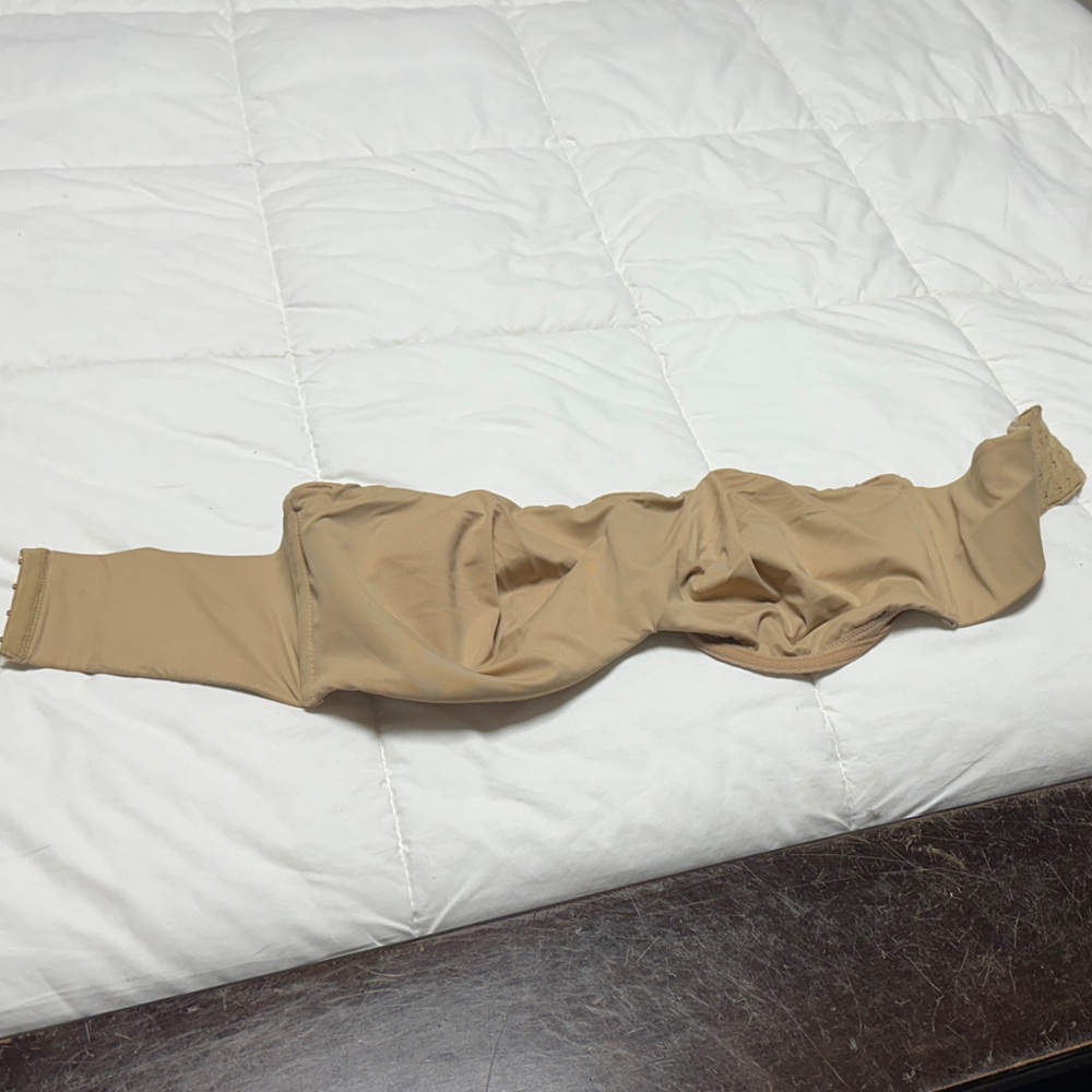 Tan strapless bra